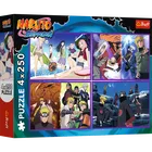 Trefl, Naruto Shippuden, Przygody Naruto Uzumaki, puzzle, 4-250 elementów