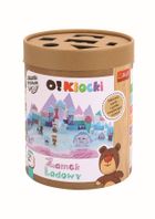 Trefl, O!Klocki, zamek lodowy, mata puzzlowa, klocki, 51 elementy