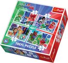 Trefl, Pidżamersi, Drużyna pidżamersów, puzzle 4w1, 207 elementów