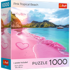 Trefl, Pink Tropical Beach, USA, puzzle, 1000 elementów