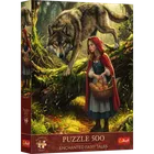 Trefl, Premium Plus, Enchanted Fairy Tales, Czerwony Kapturek i Wilk, puzzle, 500 elementów
