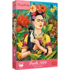 Trefl, Premium Plus, Frida Kahlo, Portret w dżungli, puzzle, 1000 elementów