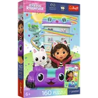Trefl, Premium Plus Kids, Koci Domek Gabi, Piękna Gabby, puzzle, 160 elementów