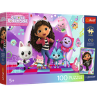 Trefl, Premium Plus Kids, Koci Domek Gabi, puzzle, 100 elementów