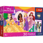 Trefl, Premium Plus Kids, Księżniczki Disneya, Księżniczki i przyjaźń, puzzle, 30 elementów