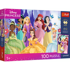 Trefl, Premium Plus Kids, Księżniczki Disneya, Relaks z księżniczkami, puzzle, 100 elementów