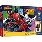 Trefl, Premium Plus Kids, Spider-Man, Bohaterski pająk, puzzle, 100 elementów