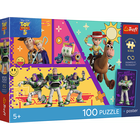 Trefl, Premium Plus Kids, Toy Story, Zabawki w akcji, puzzle, 100 elementów