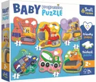 Trefl, Primo, Baby Progressive, Pojazdy, puzzle, 2, 3, 4, 5 i 6 elementów