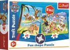 Trefl, Psi Patrol, Fan shape, puzzle, 2-111 elementów