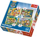 Trefl, Psi Patrol, Zawsze na czas, puzzle 4w1, 207 elementów