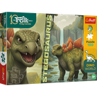 Trefl, Rodzina Treflików, Inspired By Dino World, Stegosaurus, puzzle, 100 elementów