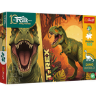 Trefl, Rodzina Treflików, Inspired By Dino World, T,Rex, puzzle, 100 elementów