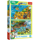 Trefl, Rodzina Treflików, Trefliki się bawią, puzzle, 2-70 elementów
