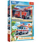 Trefl, Rodzina Treflików, Zabawy z Treflikami, puzzle, 2-24 elementów