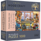 Trefl, Sklep z antykami, puzzle drewniane, 1000 elementów