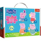 Trefl, Świnka Peppa, Mała świnka wśród przyjaciół, Moje pierwsze puzzle, 4 układanki