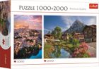 Trefl, Toledo + Alpy Latem, puzzle 2w1, 1000+2000 elementów