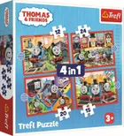 Trefl, Tomek i Przyjaciele, Odjazdowy Tomek, puzzle 4w1