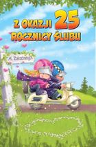 Trend, karnet okolicznościowy, Rocznica Ślubu 25