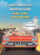 Trend, karnet okolicznościowy, Rocznica Ślubu 50