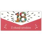 Trend, karnet z kopertą, Urodziny 18