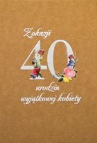 Trend, kartka okolicznościowa, eko Urodziny, 40