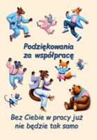 Trend, kartka okolicznościowa, Podziękowania za współpracę