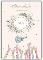 Trend, kartka okolicznościowa, ślub