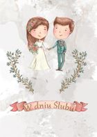 Trend, kartka okolicznościowa, Ślub