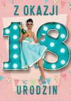 Trend, kartka okolicznościowa, Urodziny, 18