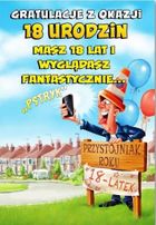 Trend, kartka okolicznościowa, Urodziny, 18