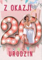 Trend, kartka okolicznościowa, Urodziny, 20