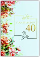 Trend, kartka okolicznościowa, Urodziny 40