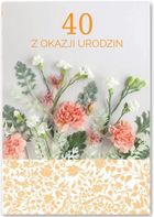 Trend, kartka okolicznościowa, Urodziny, 40