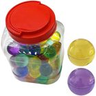 Trifox, piłeczki kauczukowe, przezroczysty kolor, 26 mm, 60 szt.