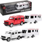 Trifox, pojazd metalowe z przyczepą, 1 szt.