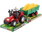 Trifox, traktor z przyczepą i kukurydzą, pojazd rolniczy
