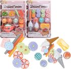 Trifox, zestaw deserowy, ciastka i lody