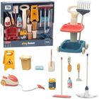 Trifox, zestaw do sprzątania z wózkiem i akcesoriami