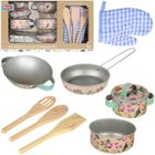 Trifox, zestaw naczyń metalowych, 9 elementów