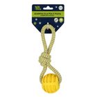 Trik&Roll, zabawka dla psa, szarpak z piłką, żółty, 20 cm