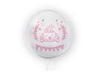 Tuban, balon, dziewczynka baby shower, 45 cm