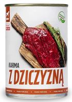 TufTuf, mielonka z dziczyzną, puszka, mokra karma dla psa, 800g