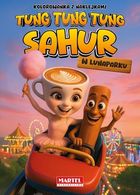 Tung Tung Sahur w lunaparku. Z naklejkami