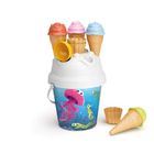 Tupiko, zestaw do piasku z lodami i foremkami, rybki