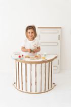 tupti.wood, 3w1: mały bujak montessori + mała zjeżdżalnia, drabinka + blat