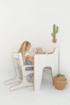 tupti.wood, biurko i krzesełko regulowane