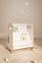 tupti.wood, Bubble Mini, biblioteczka montessori, biała