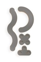 tupti.wood, dodatkowe 4 elementy do równoważni-mostek, szare